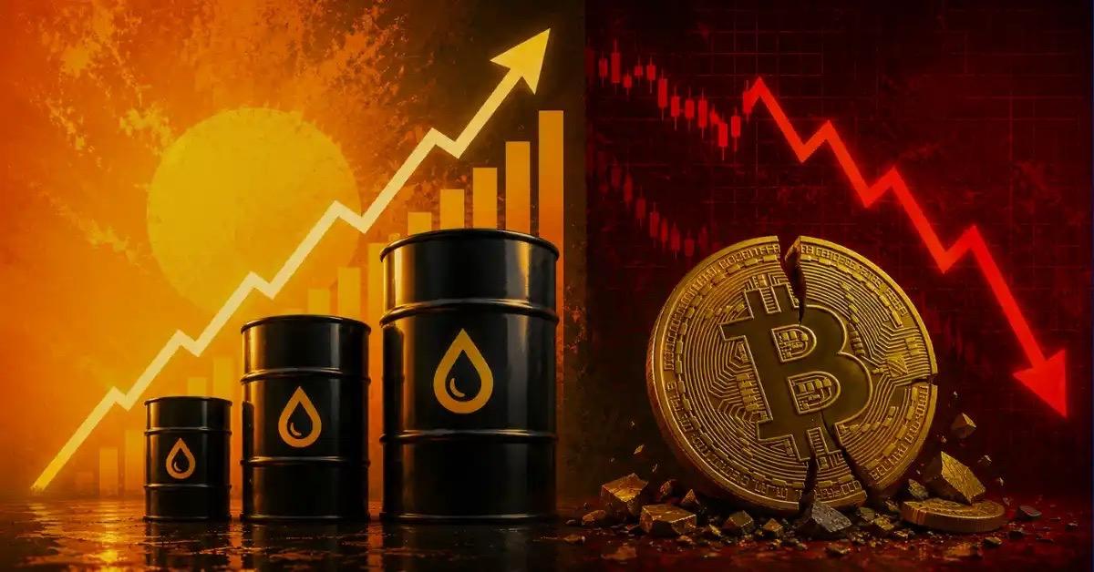 Oil Is Slowly Pushing Higher: Can Bitcoin Survive Another Inflation Shock?